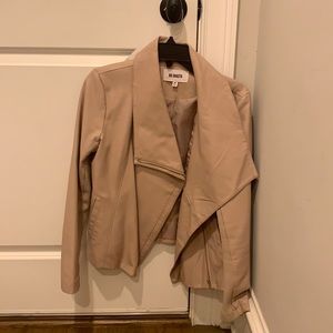 EUC pale pink BB Dakota leather jacket